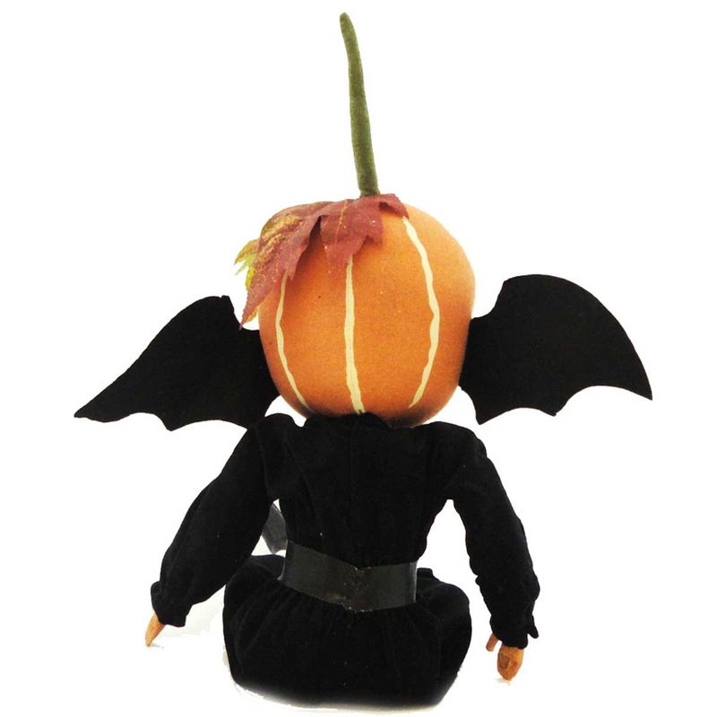 Joe Spencer Bert Halloween Pumpkin Bat Wings  -  Decorative Figurines