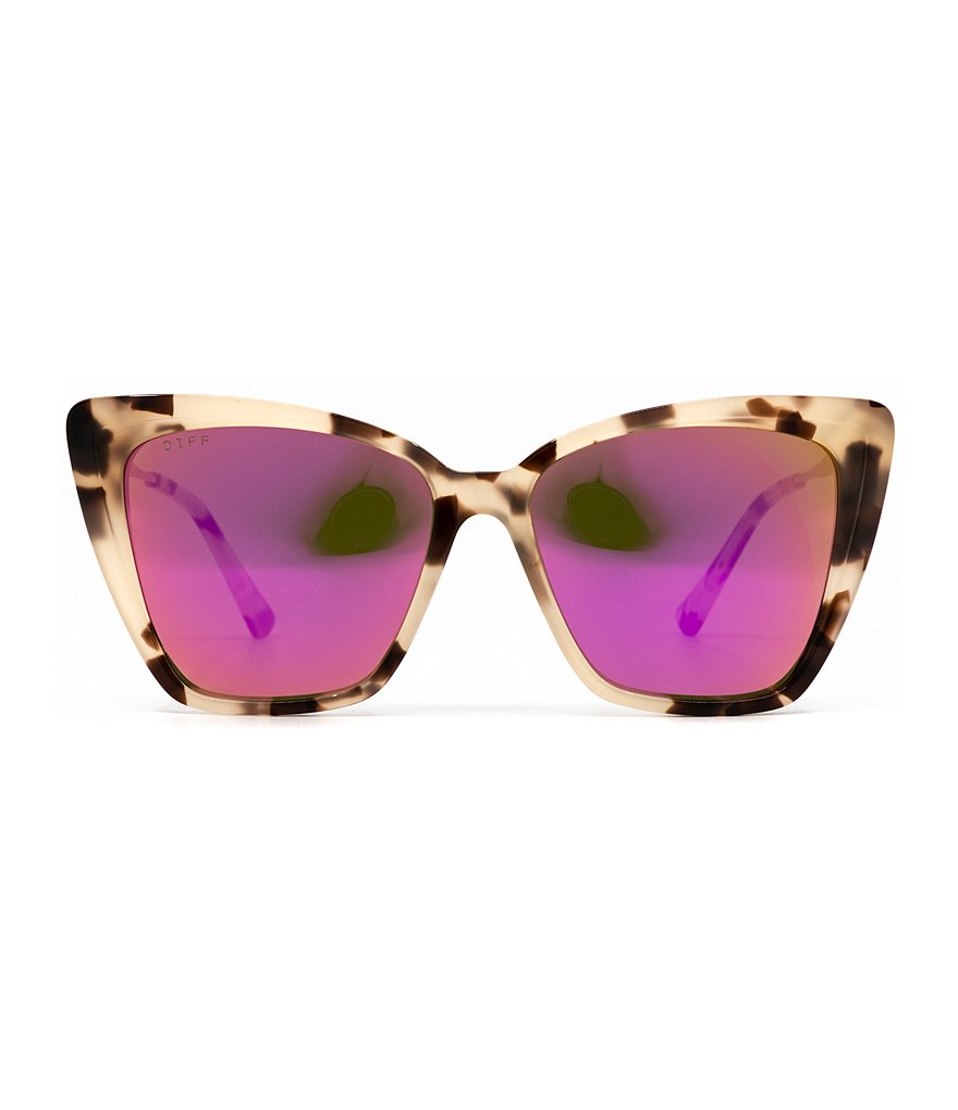 DIFF Eyewear Becky II Tortoise Polarized Cat Eye Sunglasses