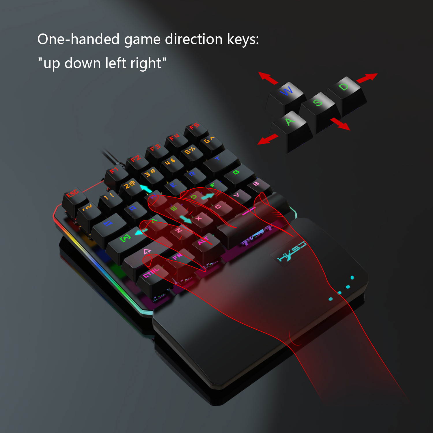 Mechanical Gaming Keyboard Wired with 87 Keys Anti-Ghosting Programmable RGB Rainbow Backlit for Laptop Games and Work (Blue Switch, Black)
