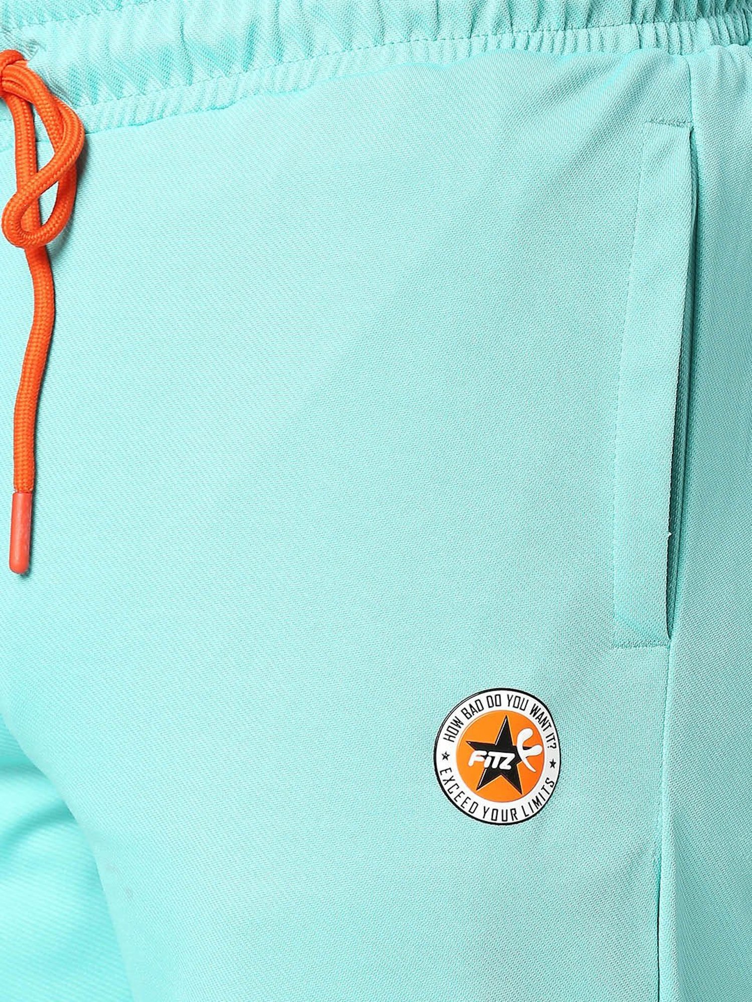 Fitz Turquoise Slim Fit Trackpants