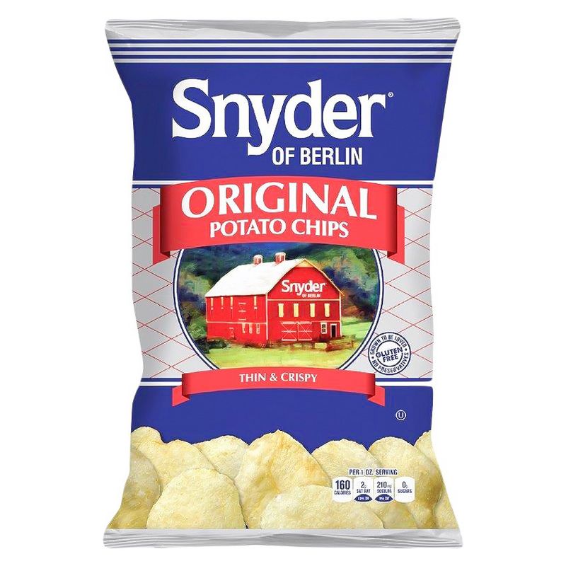 Snyder of Berlin Original Flavored Thin & Crispy Potato Chips - 9.5oz