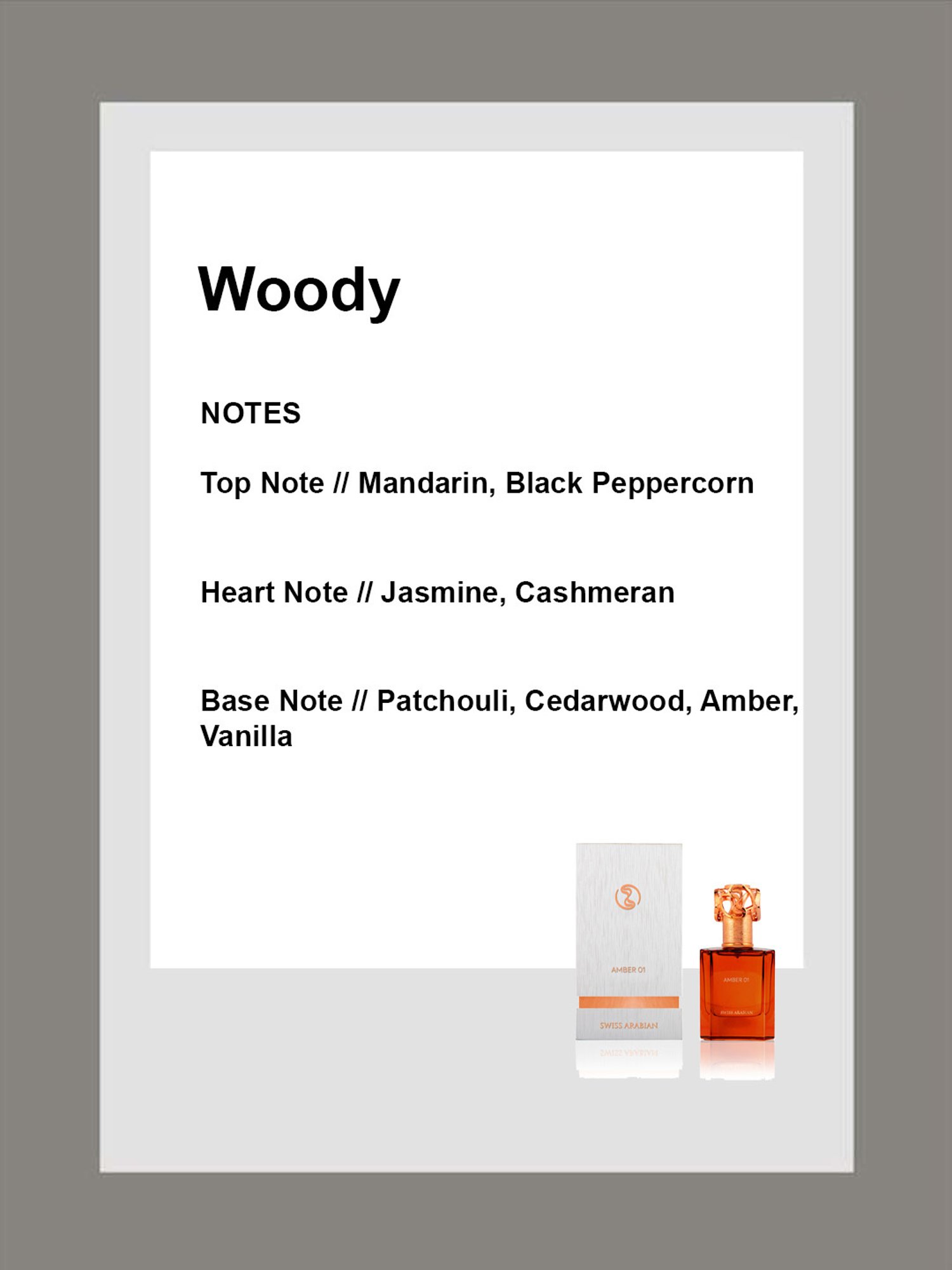 SWISS ARABIAN Amber 01 Eau de Parfum - 50 ml