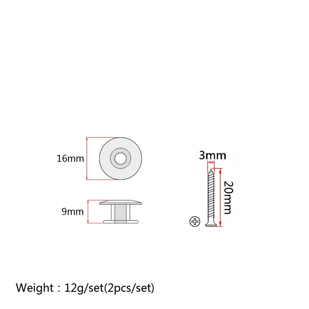 2 Pcs Black Guitar Strap Lock Metal Strap Lock Button For Guitar Bass Guitar Parts Accessories (Black)