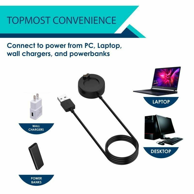 USB Charger Cable For Garmin Vivoactive 3 4 Instinct Forerunner Fenix 5 6 Watch