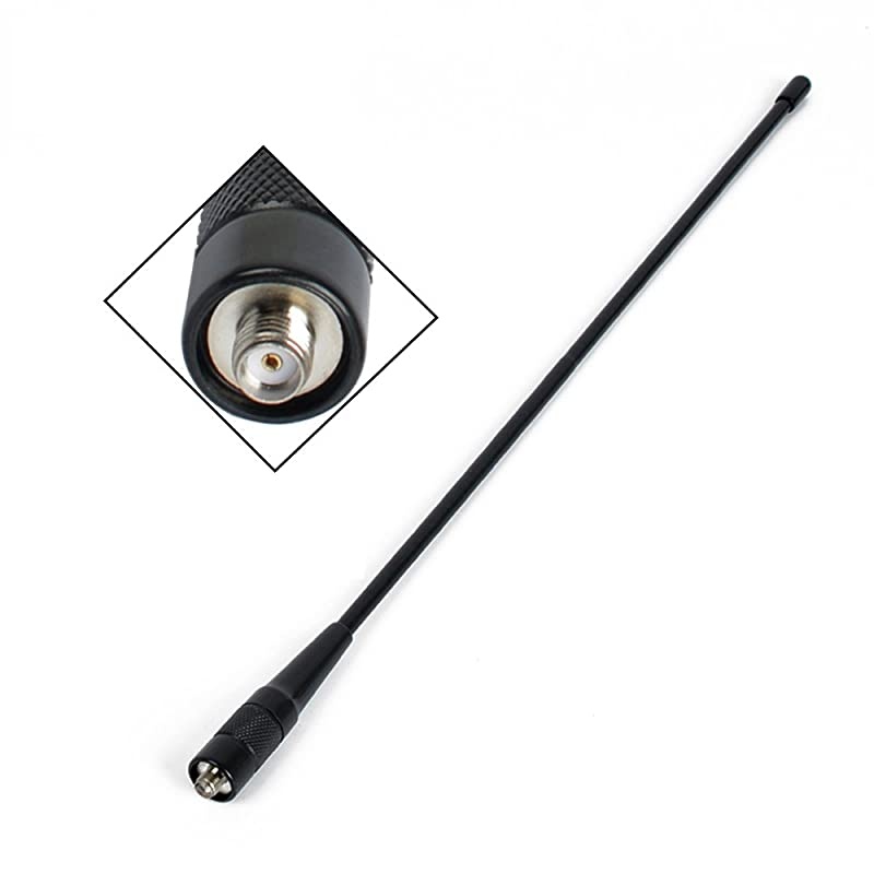 2m/70cm Antenna -771N 15.6-Inch Whip VHF/UHF (144/430Mhz) Antenna SMA-Female for AnyTone, BaoFeng, and Yaesu