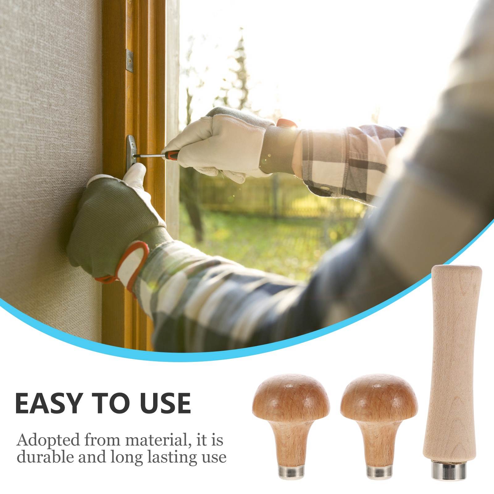 3 Pcs Practical Durable Cutting File Handles Screwdriver Handles for Women Men Adults