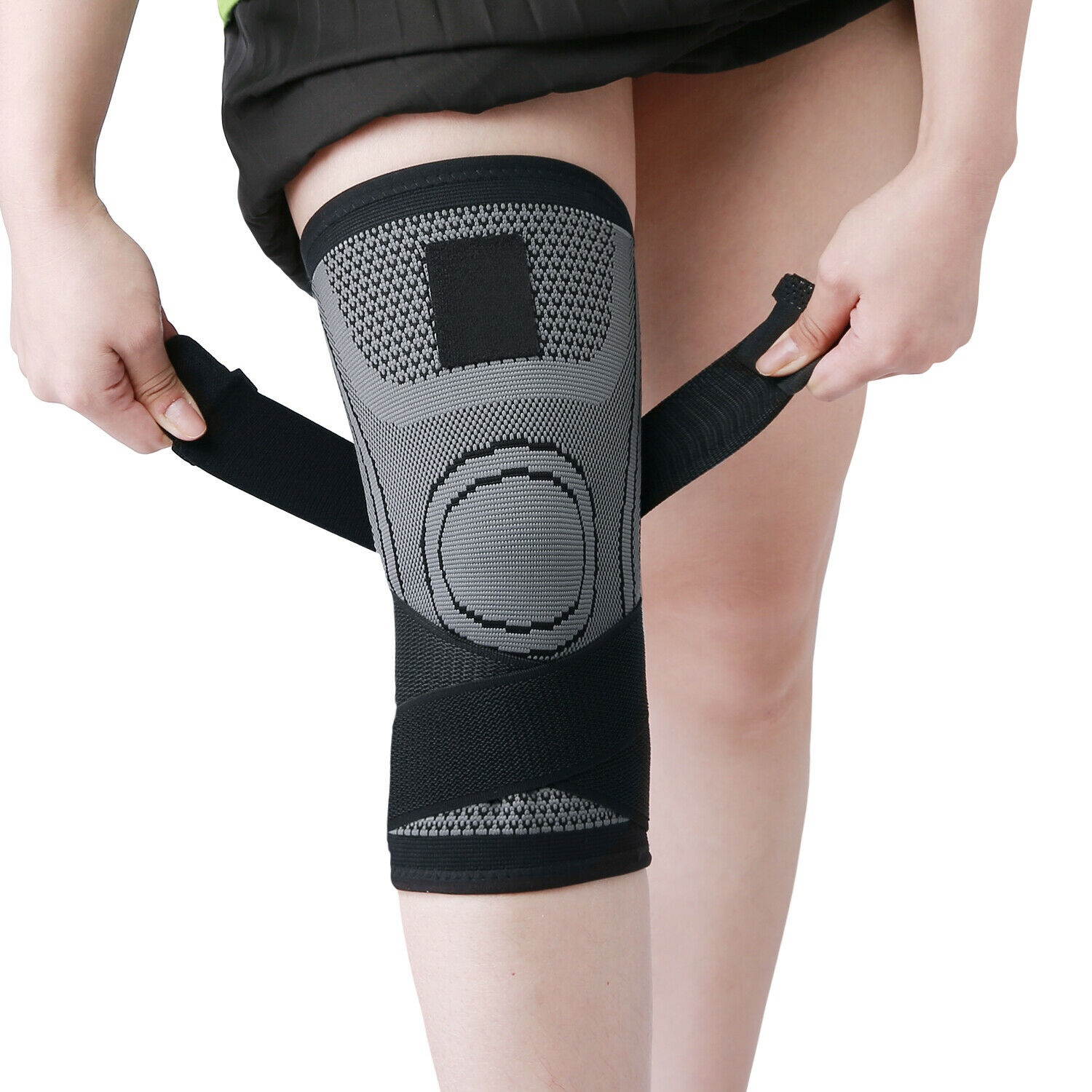 Copper Compression Knee Sleeve Brace Patella Support Fit Sports Gym Joint Pain