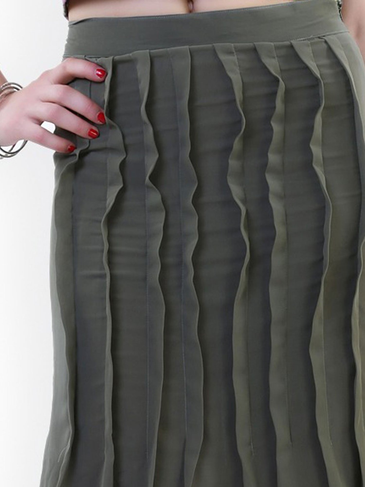 Belle Fille Dark Grey Maxi Skirt