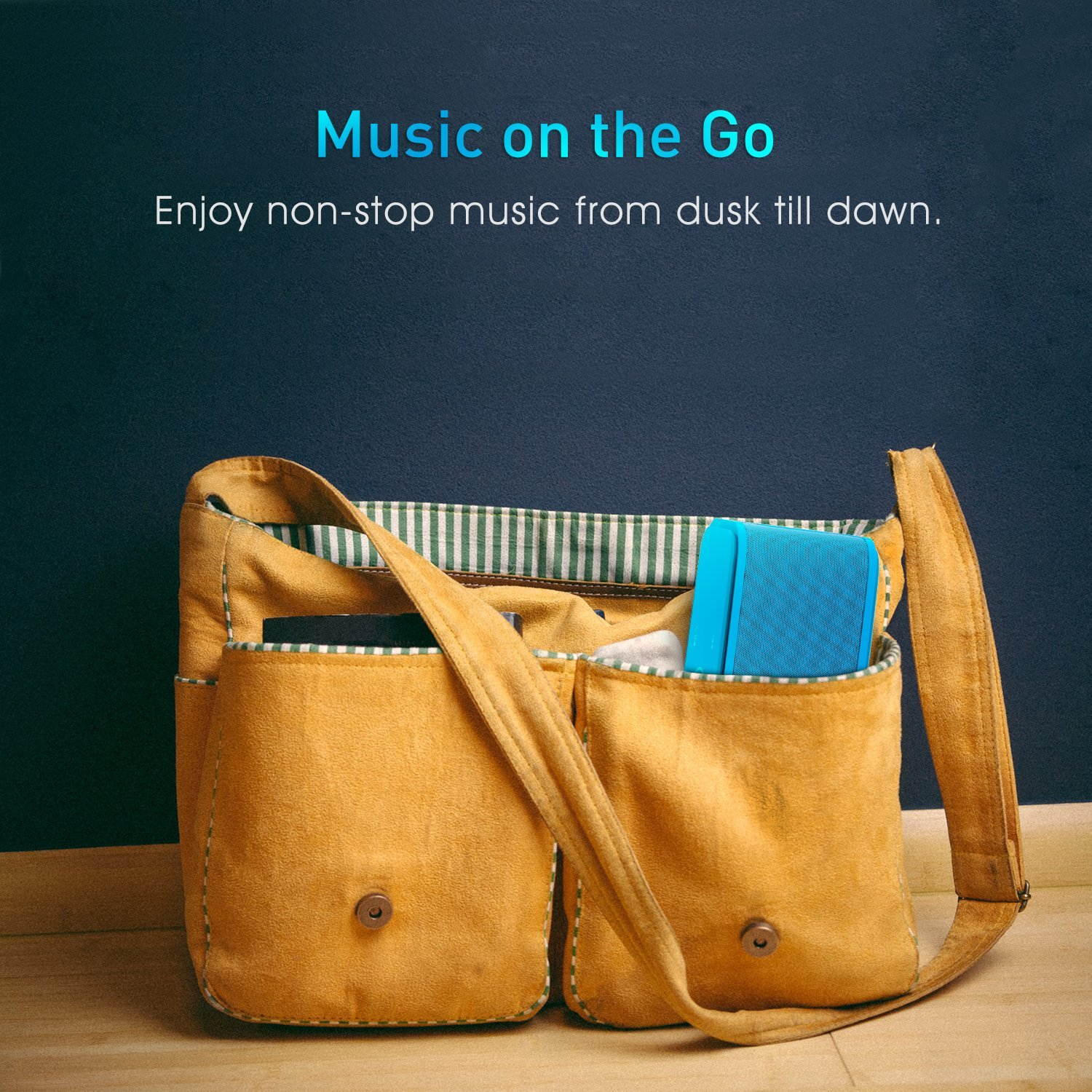 DOSS SoundBox Portable Wireless Bluetooth 4.0 Touch Speakers with 12W HD Sound and Bold Bass [Red]