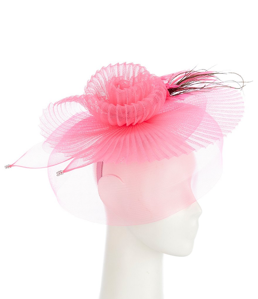 Natasha Accessories Large Pleated Swirl Fascinator