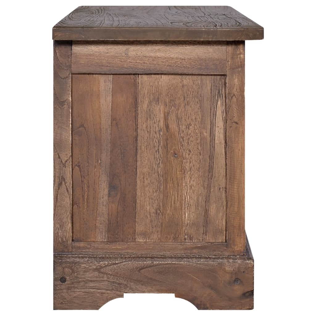 vidaXL Solid Teak Wood TV Cabinet Stand Hifi Stereo Side Cabinet Lowboard