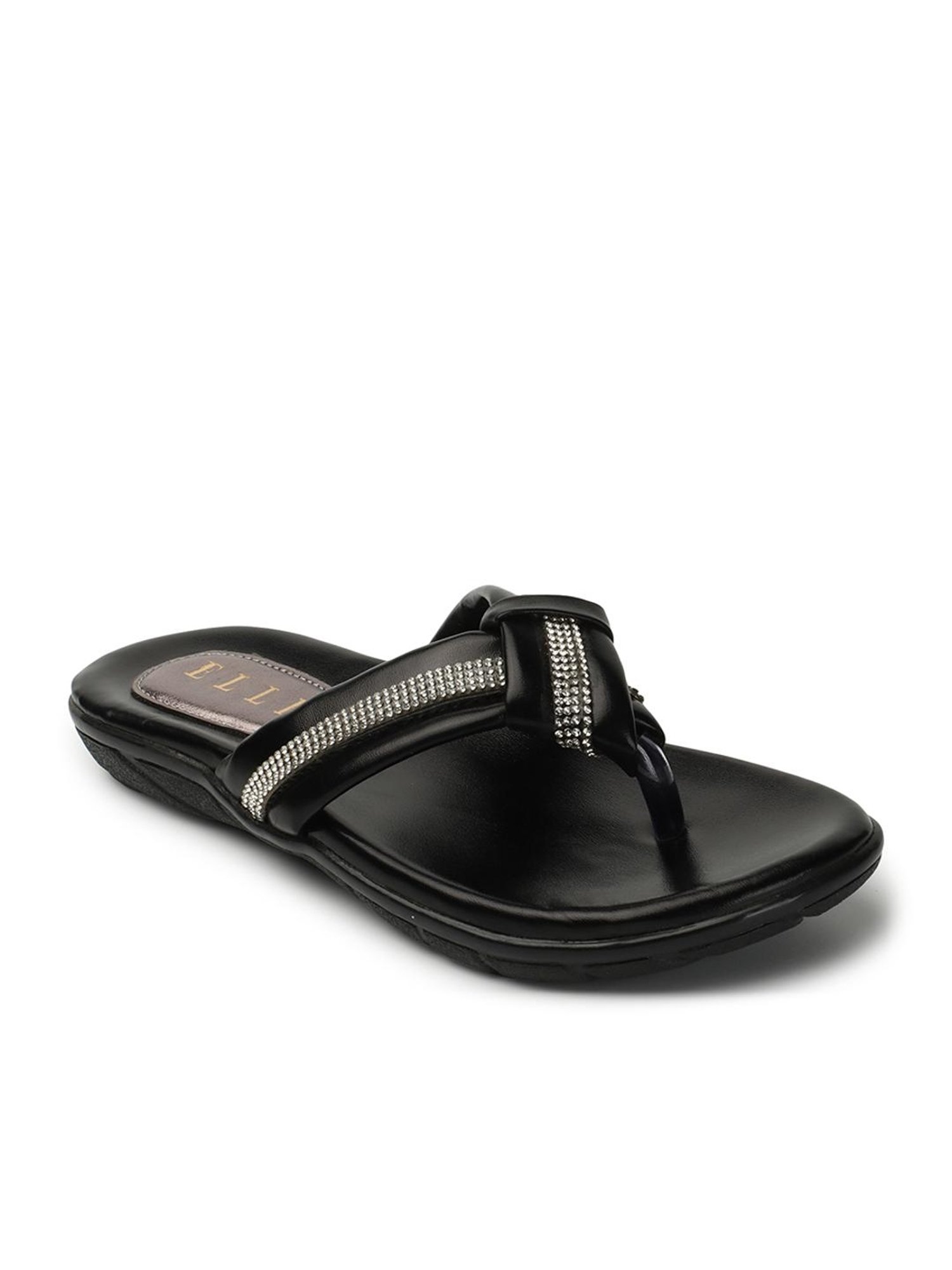 Elle Women's Black Thong Sandals