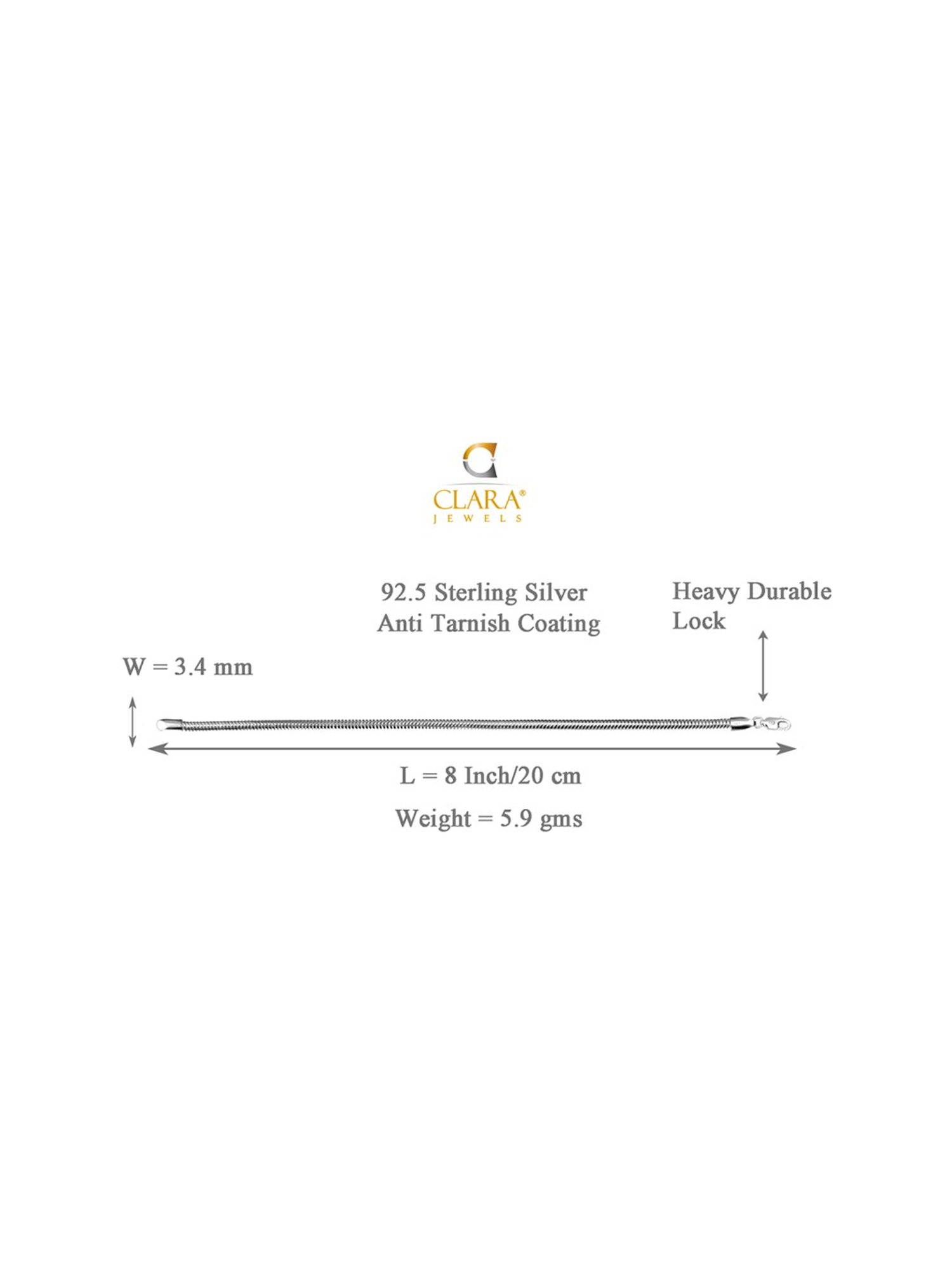 Clara 92.5 Sterling Silver Swarovski Zirconia Bracelet