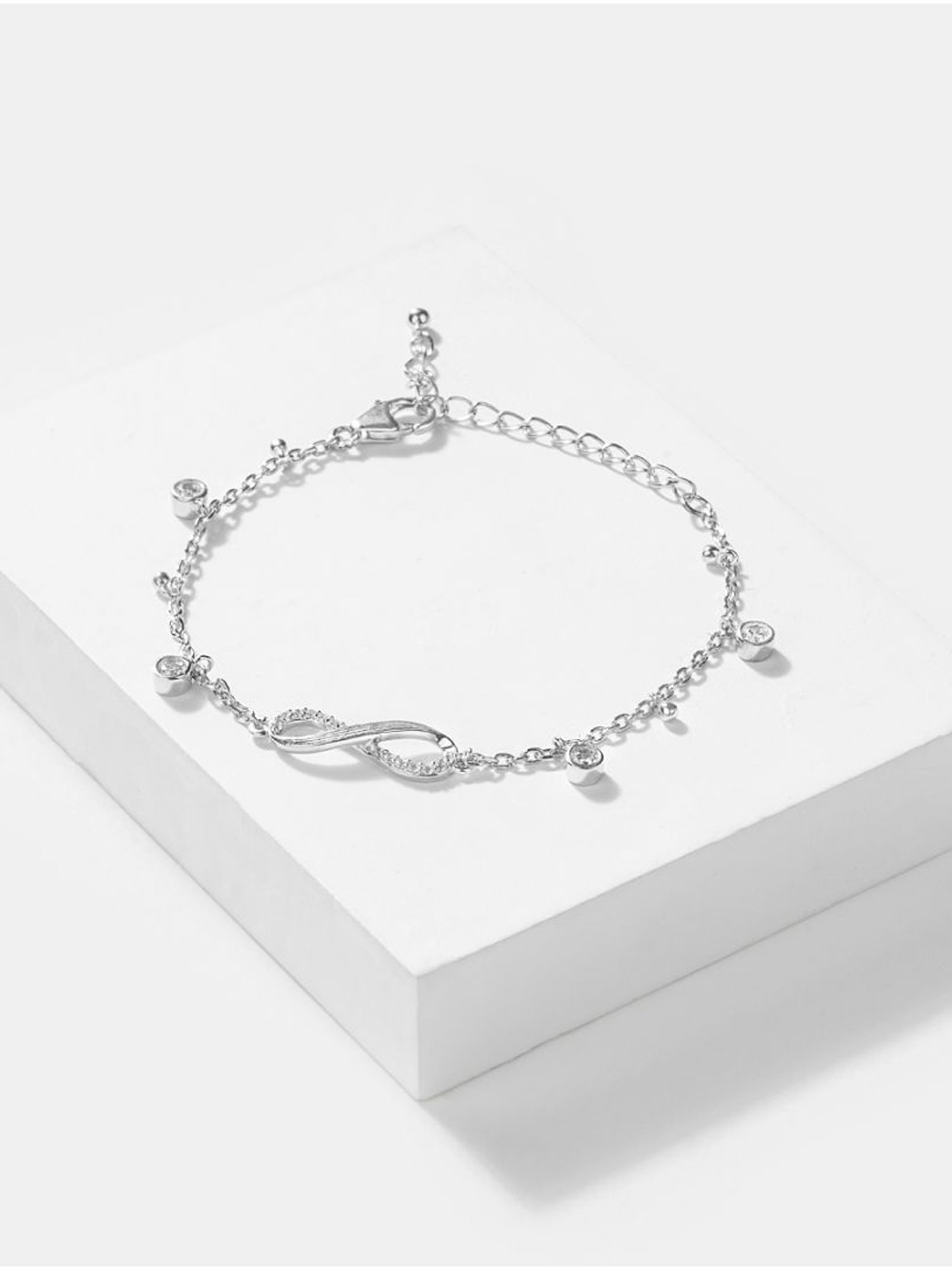 Shaya 92.5 Sterling Silver Infinite Laughter Bracelet for Women