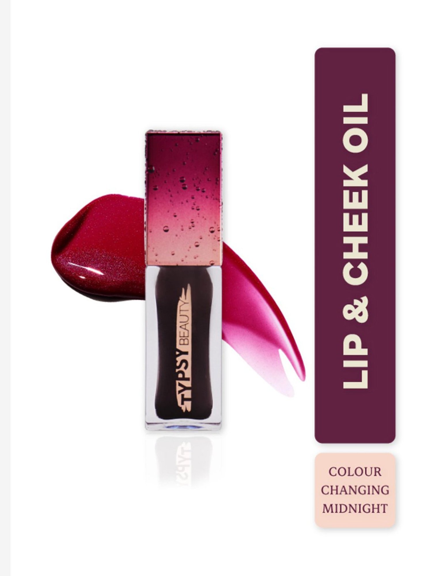 Typsy Beauty Shade Shifter Lip & Cheek Oil Midnight 02 - 6.4 gm