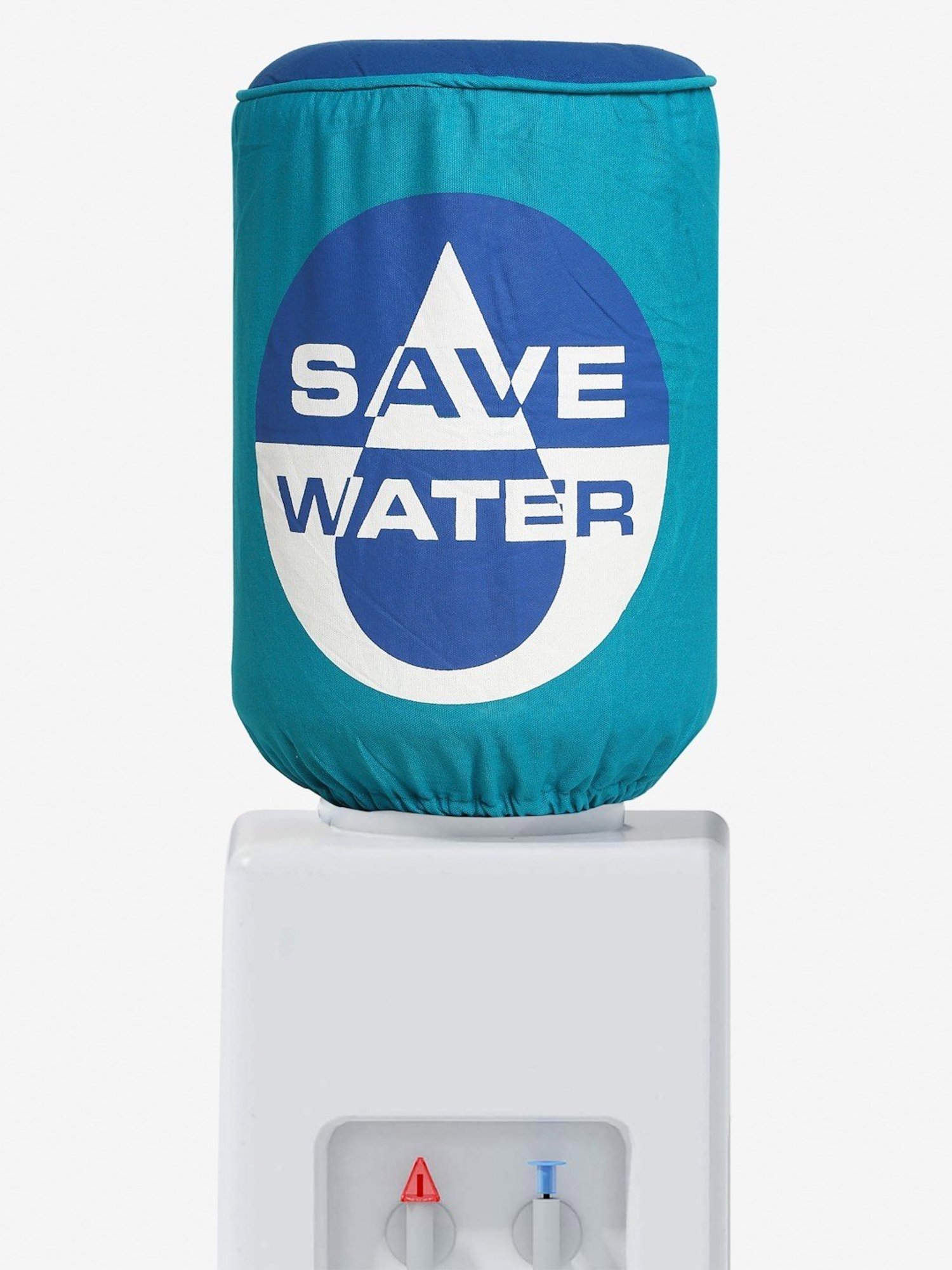 Swayam Printed Blue Cotton Water Bottle Cover for 20 Liter Jar