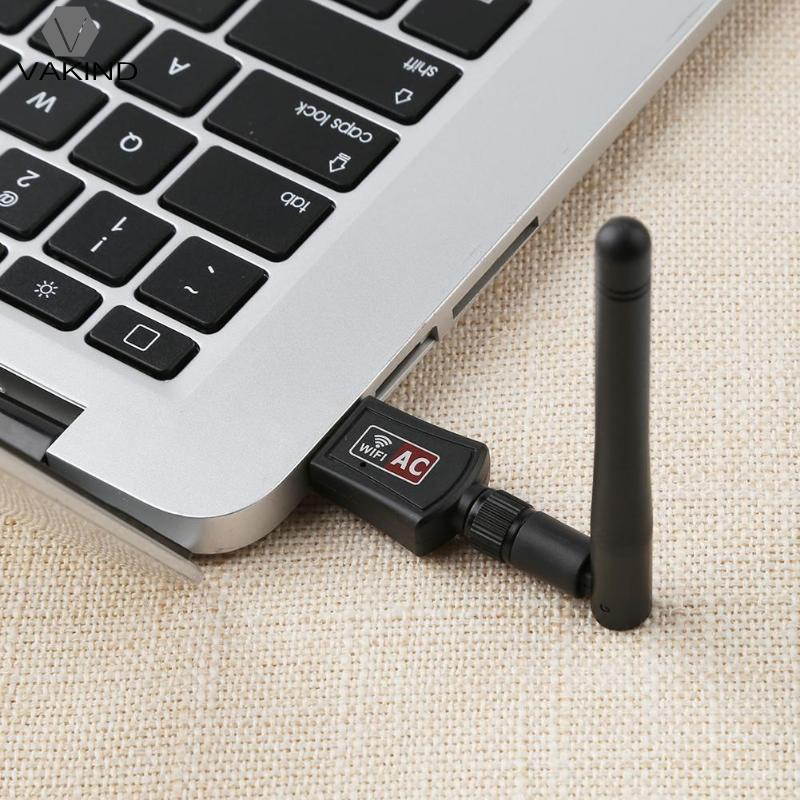 1 pcs Dual Band 600Mbps Wireless WiFi 5Ghz 2.4Ghz Dongle LAN Adapter Network Card