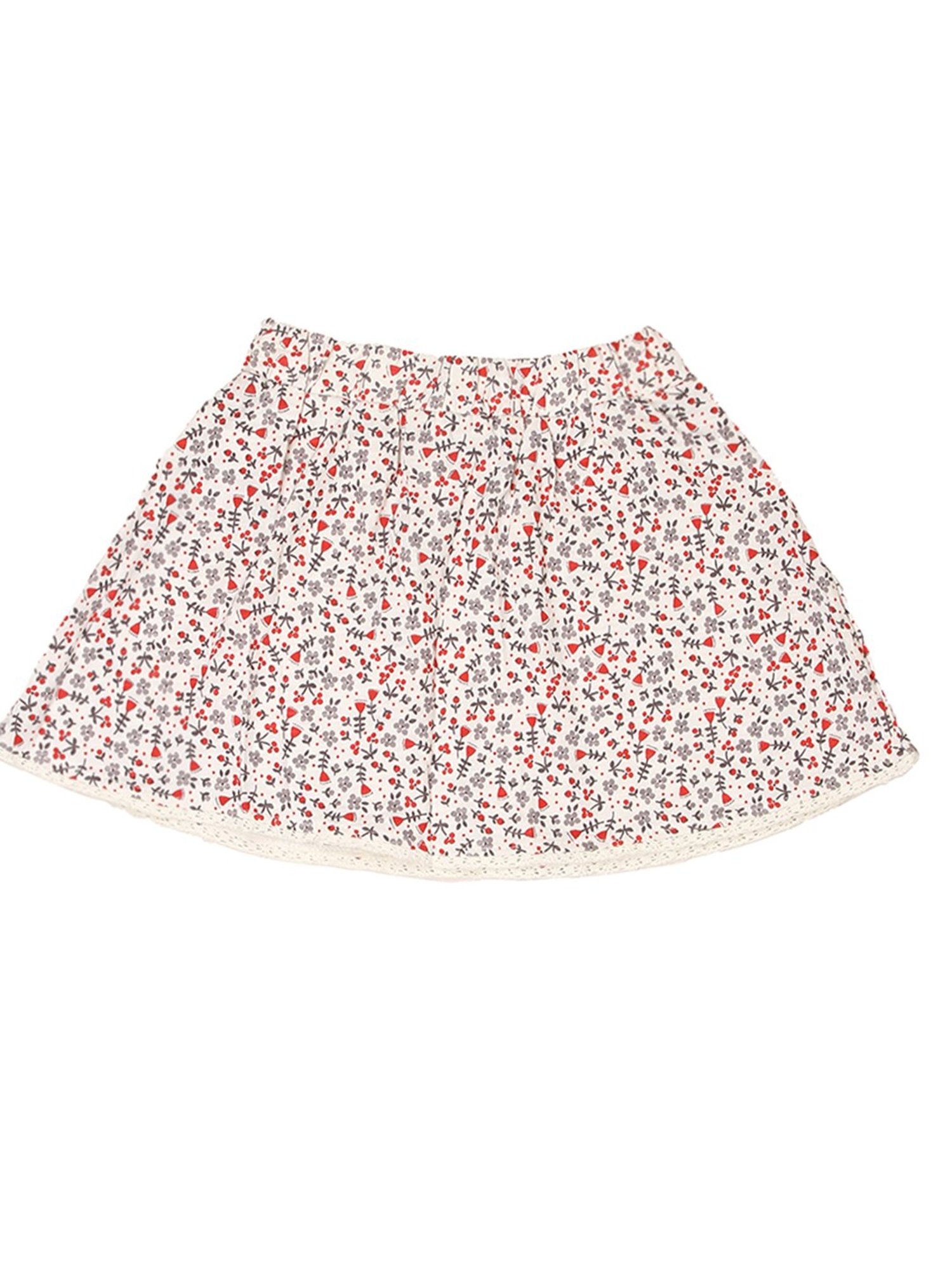 MINIKLUB Kids Blue Cotton Embellished Skirt