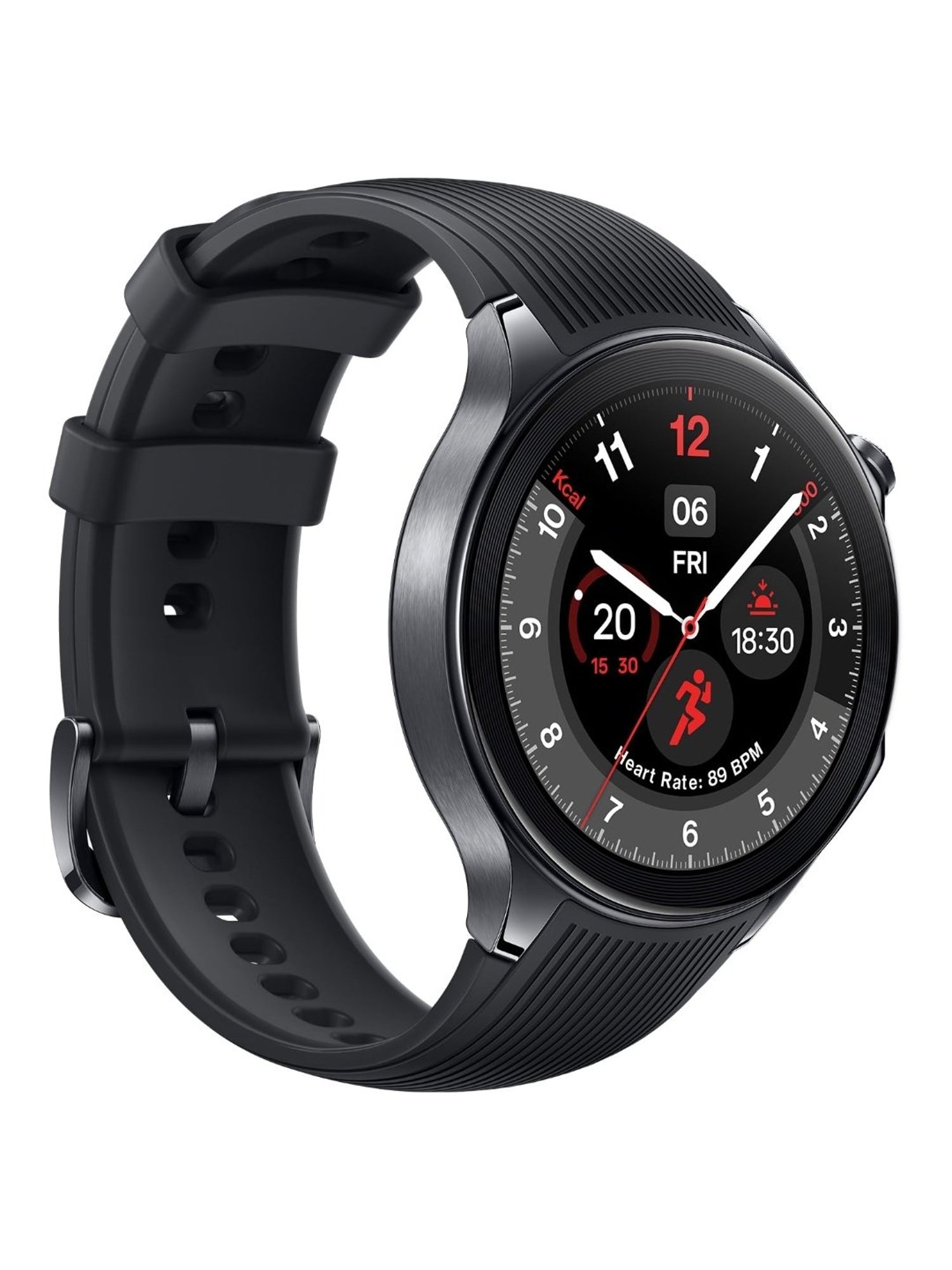 OnePlus Watch 2 BT Calling Smartwatch with 1.43 inch AMOLED Display (Black Steel)