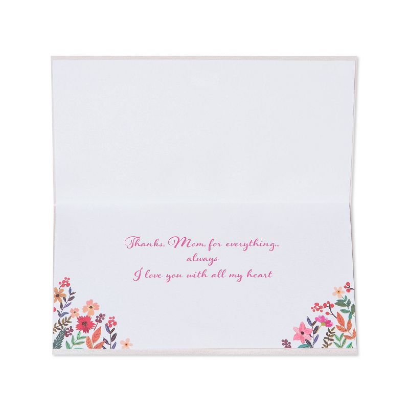 Mothers Day Greeting Card Flower Mom Lettering - PAPYRUS