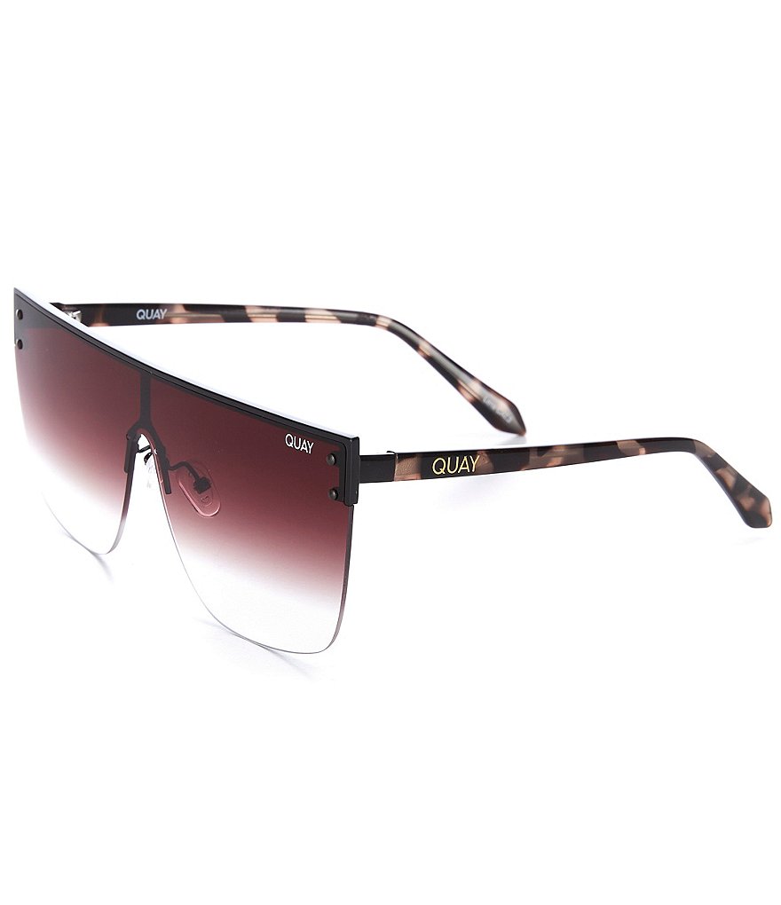 Quay Australia Blocked Shield Sunglasses
