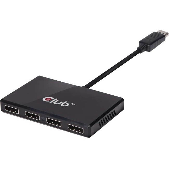 Club 3D Multi Stream Transport (Mst) Hub Displayport 1.2 Quad Monitor Usb Powered