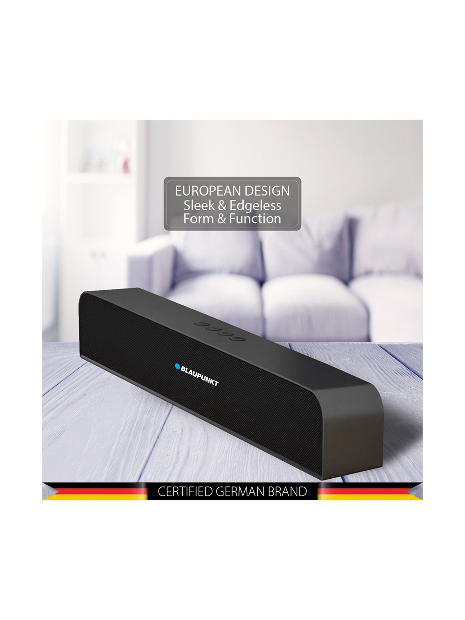 Portronics Decibel 24 | 10W Bluetooth Soundbar Speaker With In Built Mic (Black)