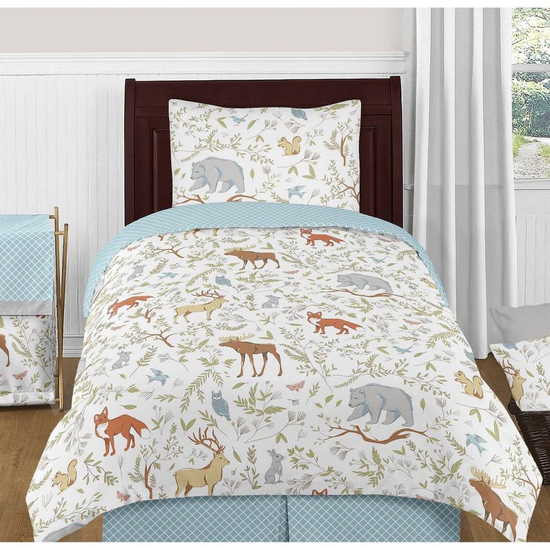 4pc Woodland Toile Art Print Set - Sweet Jojo Designs