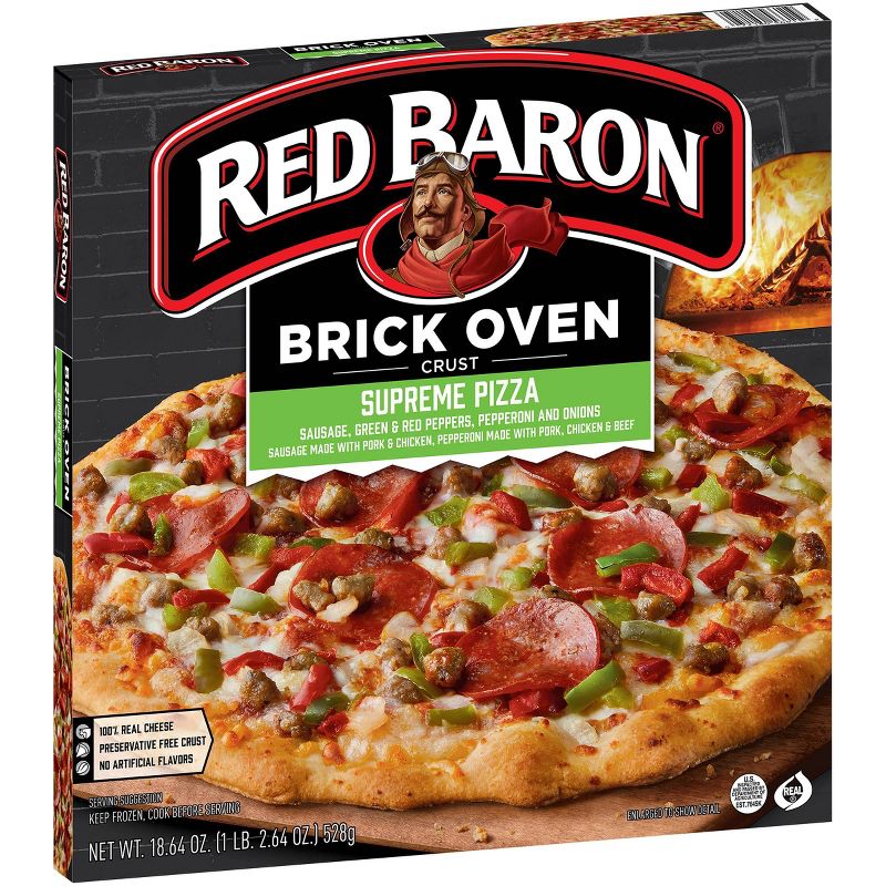 Red Baron Brick Oven Supreme Frozen Pizza - 18.64oz