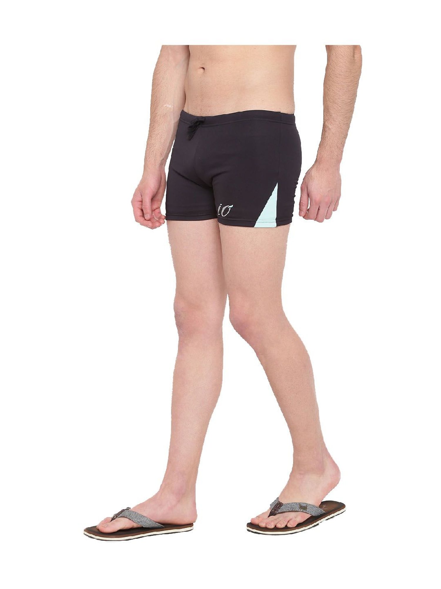IO Black Skinny Fit Swim Shorts