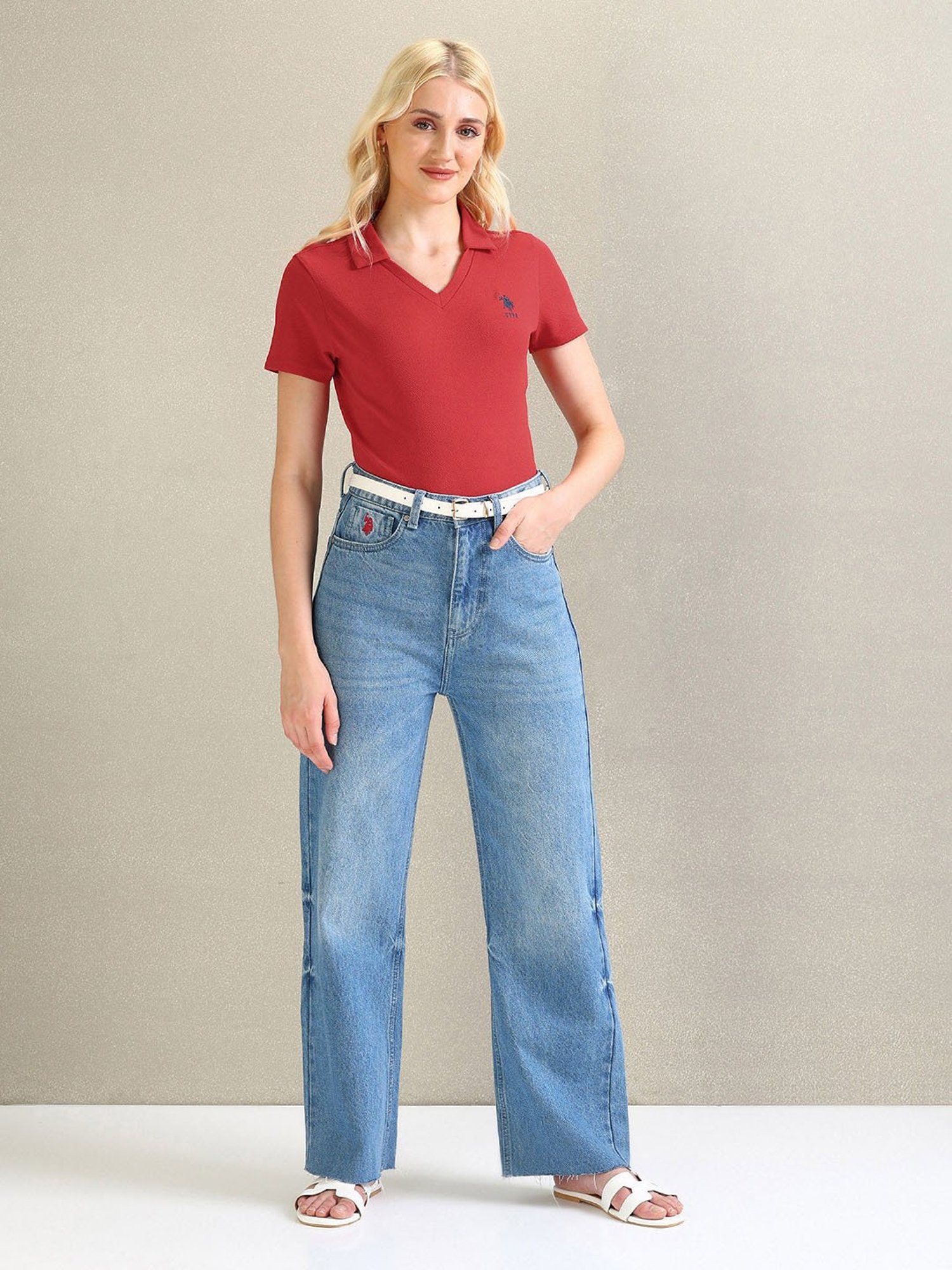 U.S. Polo Assn. Red Polo T-Shirt