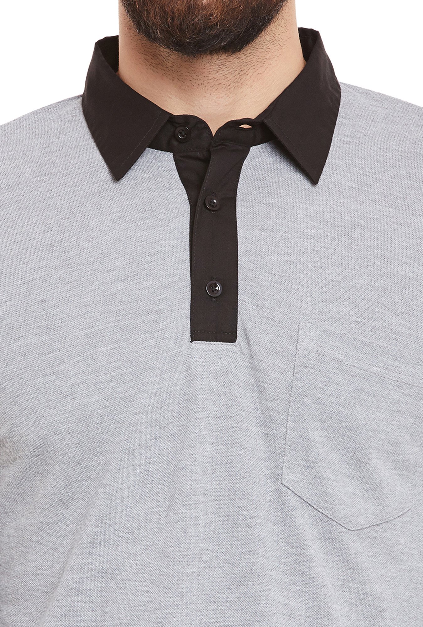 Hypernation Grey Regular Fit T-Shirt