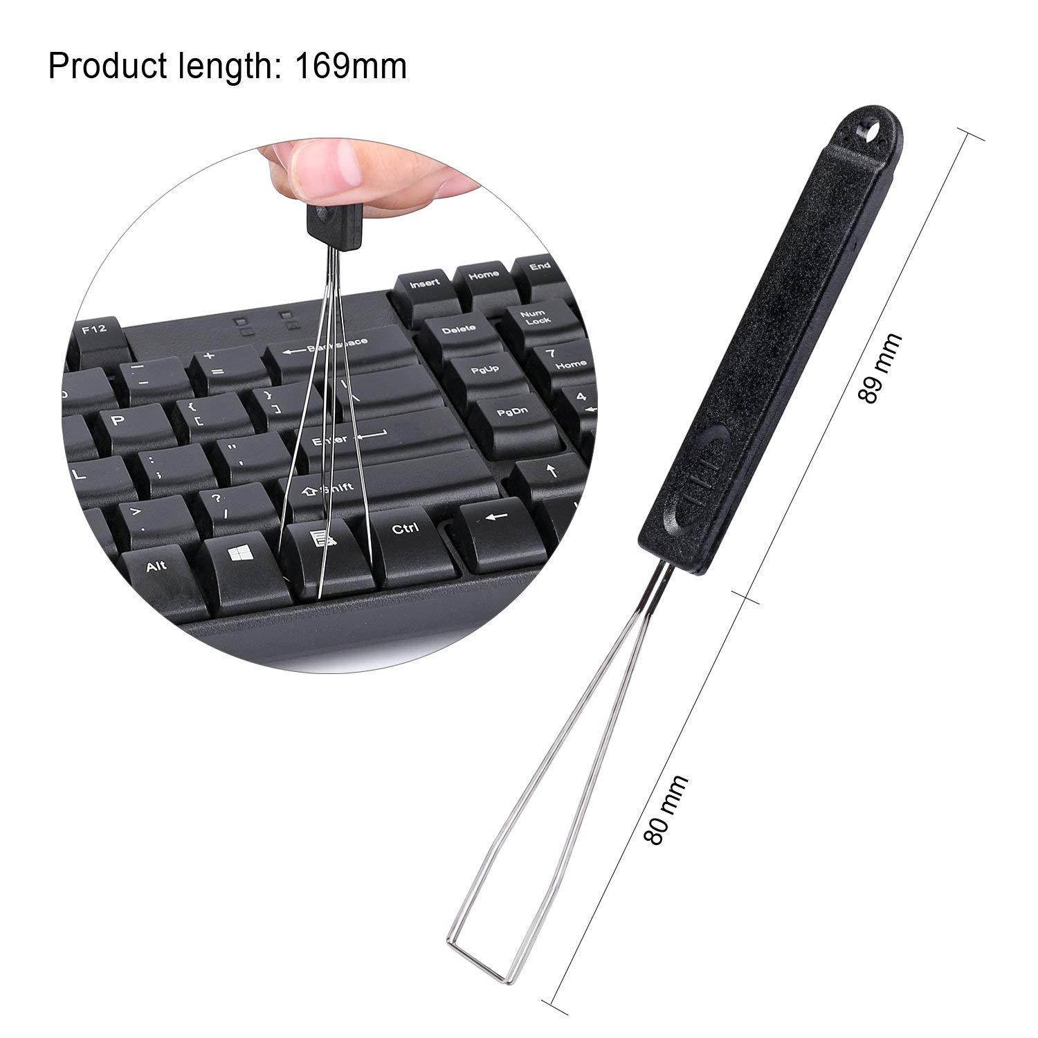 Hapurs [2-Pack] Steel Key Puller Keycap Puller/Key Cap Remover for Mechanical Keyboard for Removing Fixing Keyboard Tools
