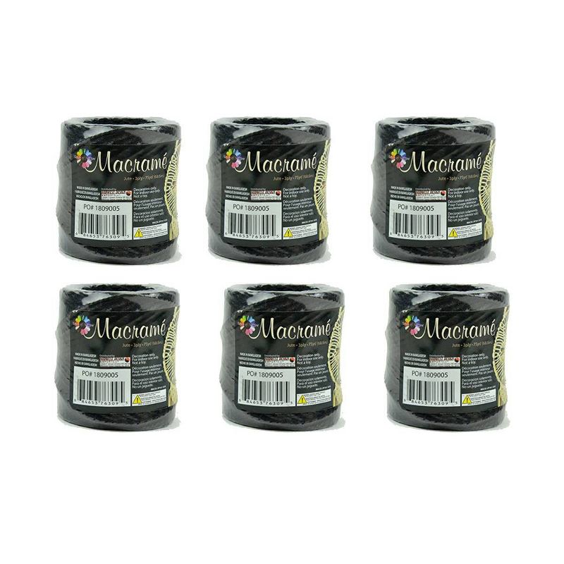 6ct 3ply 75yd Black Jute - Touch of Nature