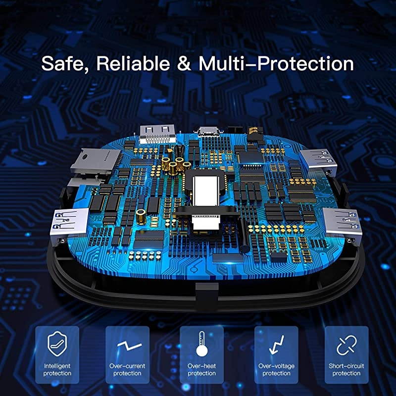 8-in-1 Dock for Samsung Dex Station,  for Samsung Docking Station, USB C to 4K HDMI Adapter DeX Station, Desktop Experience for Samsung Galaxy S20/S10/S9/S8,Note 10/9,