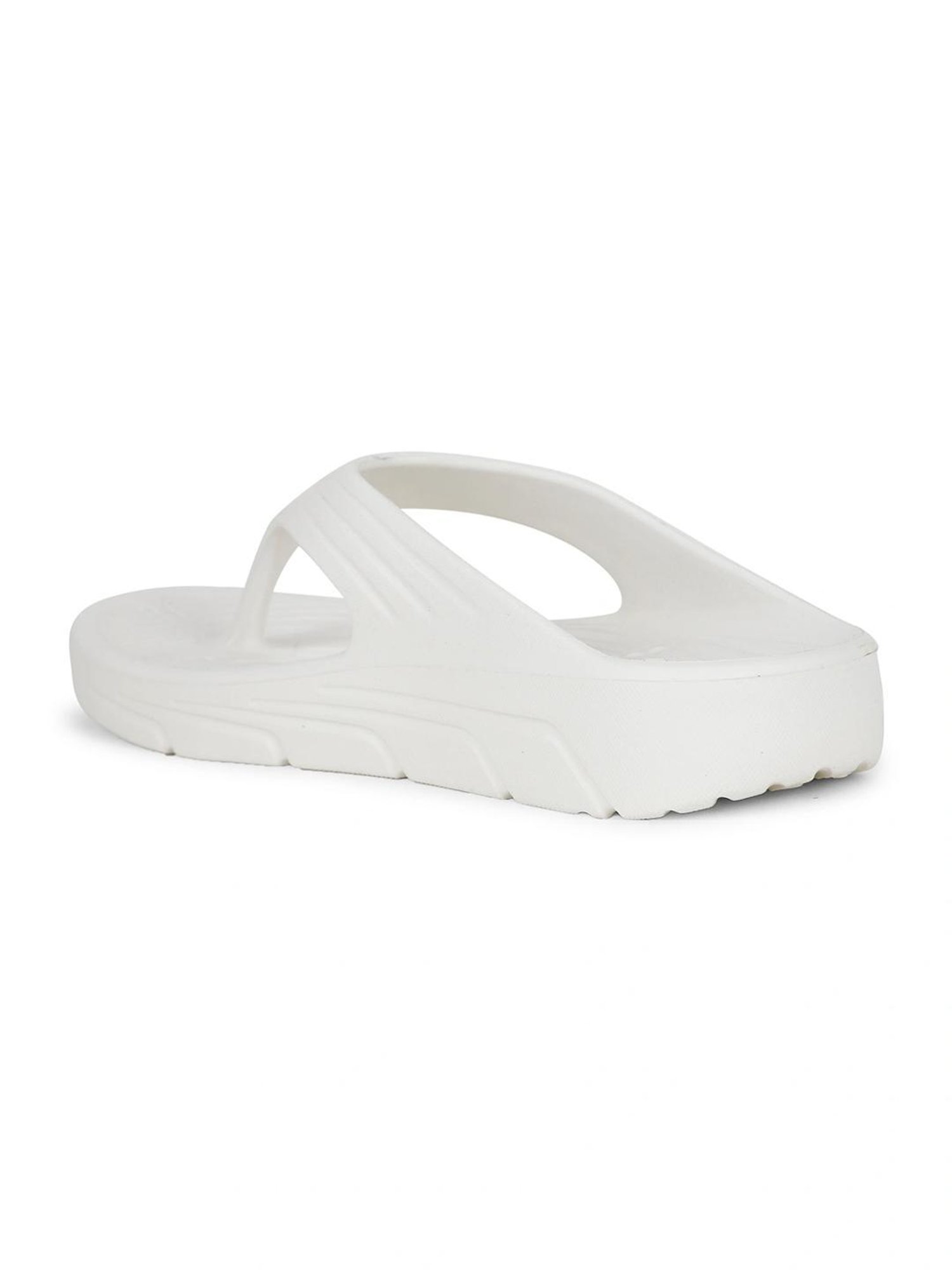 Floatz by Bata Women's  White Flip Flops