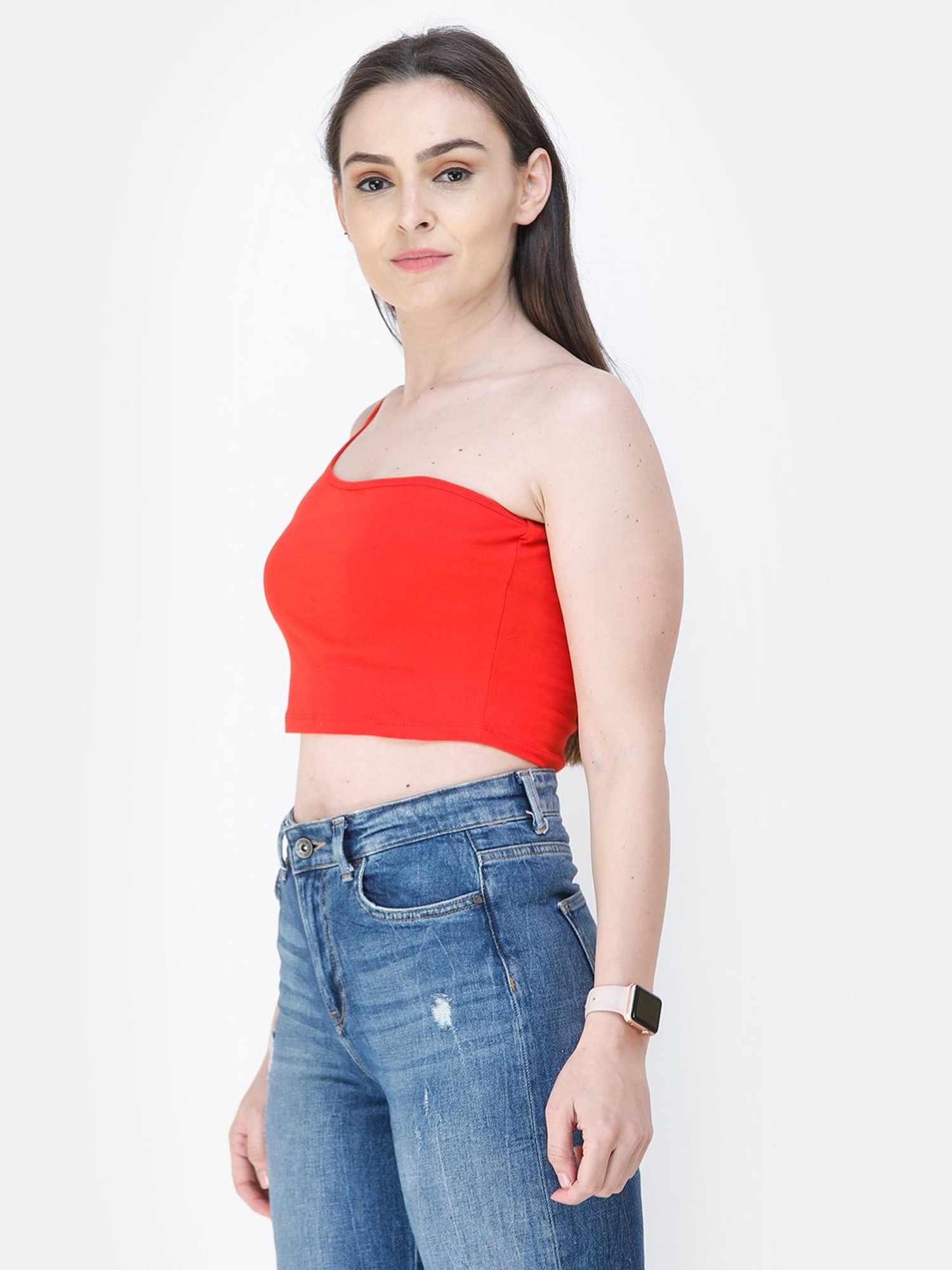 Cation Red Crop Top