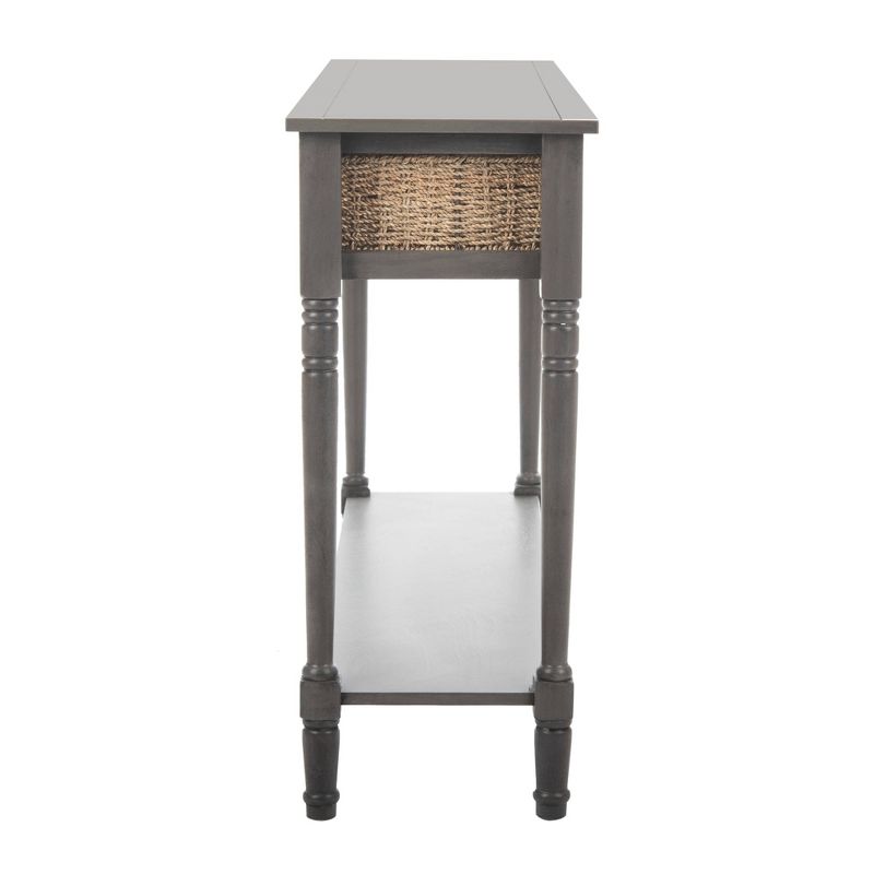 Caguas Console Table with Baskets Gray - Safavieh