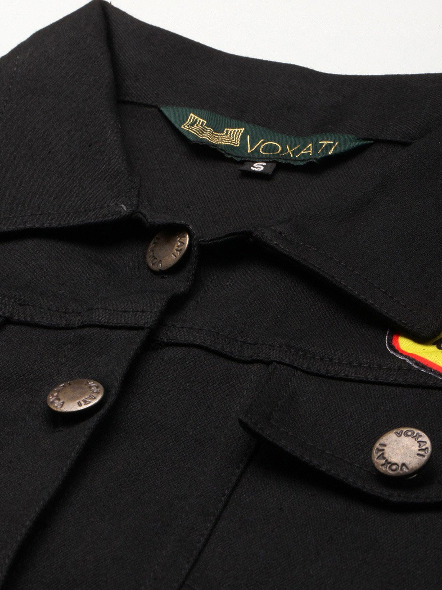 VOXATI Black Regular Fit Jacket