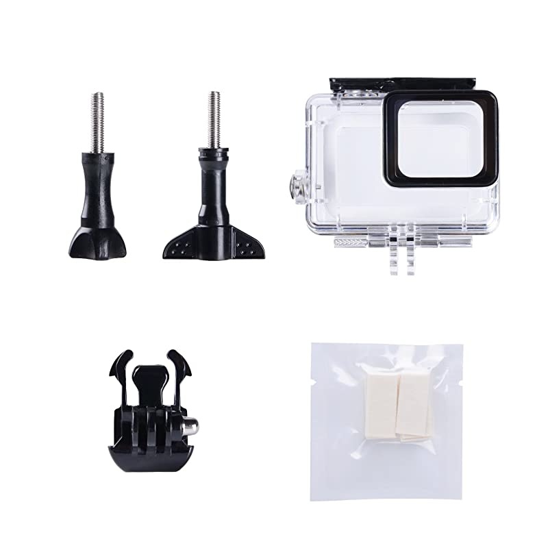 Waterproof Housing Case for GoPro Hero 9 Black with Tempered Glass Screen Protector, 45M/148FT Underwater Protective Dive Case Shell for Go Pro Hero9 Camera Accessories