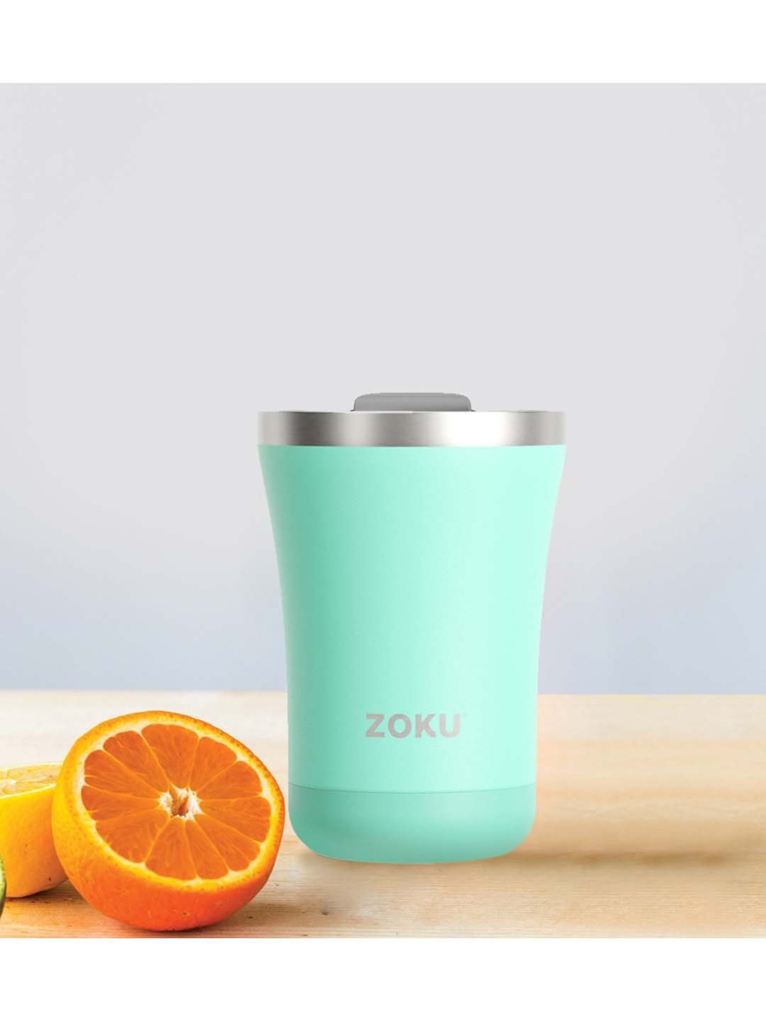 Zoku Light Green Stainless Steel 9 cm 3-In-1 Tumbler (0.35 L)