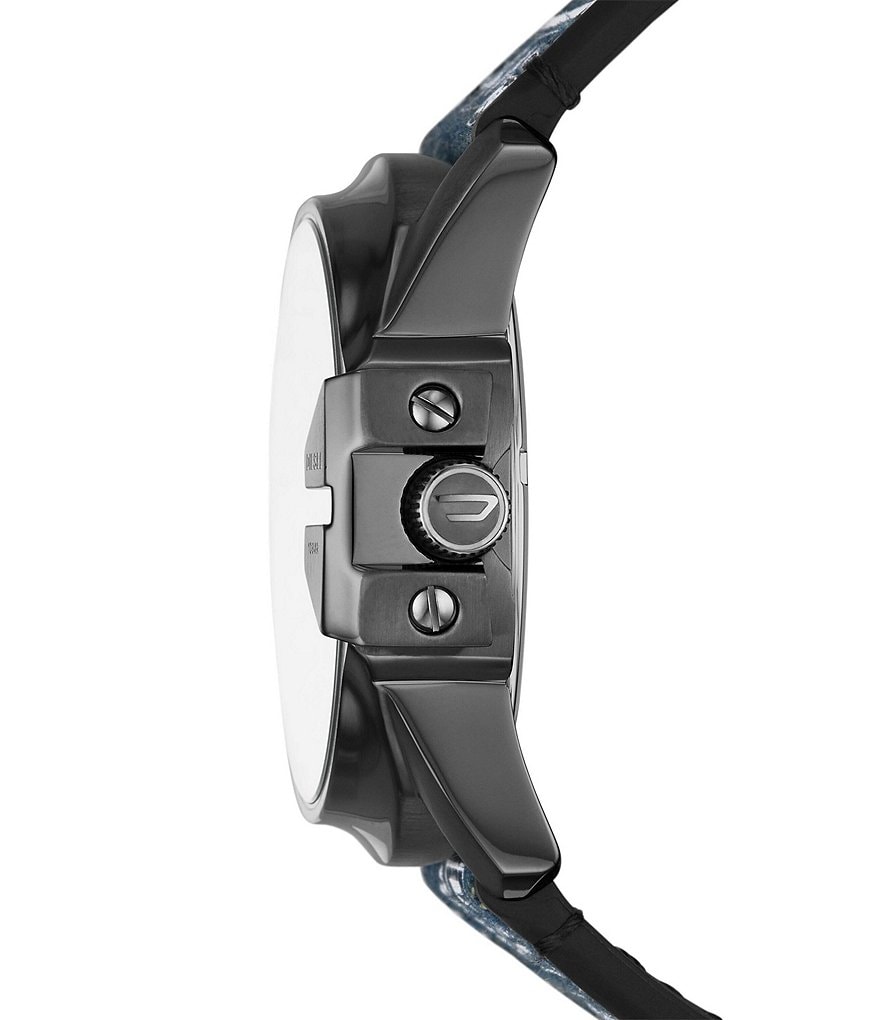 Diesel Master Chief Two-Hand Date Denim Watch