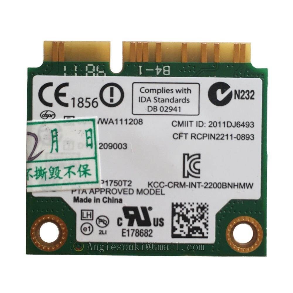 2200BNHMW Wi-Fi Adapter Half Mini PCI-e Wireless-N 2200 Wifi Wlan Card for Intel 2200BGN 802.11 N 300 Mbps 2.4GHz