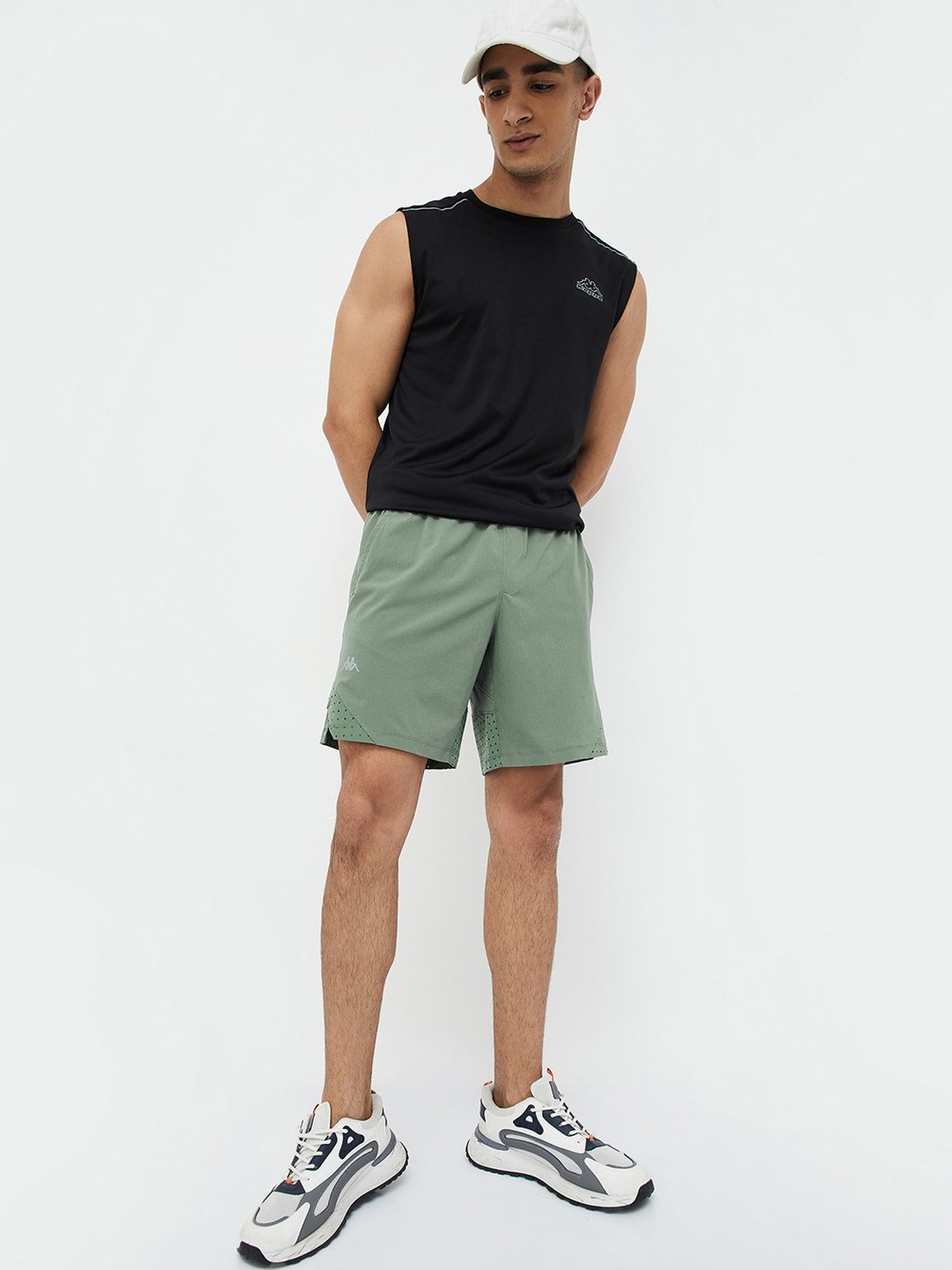 KAPPA Green Regular Fit Sport Shorts