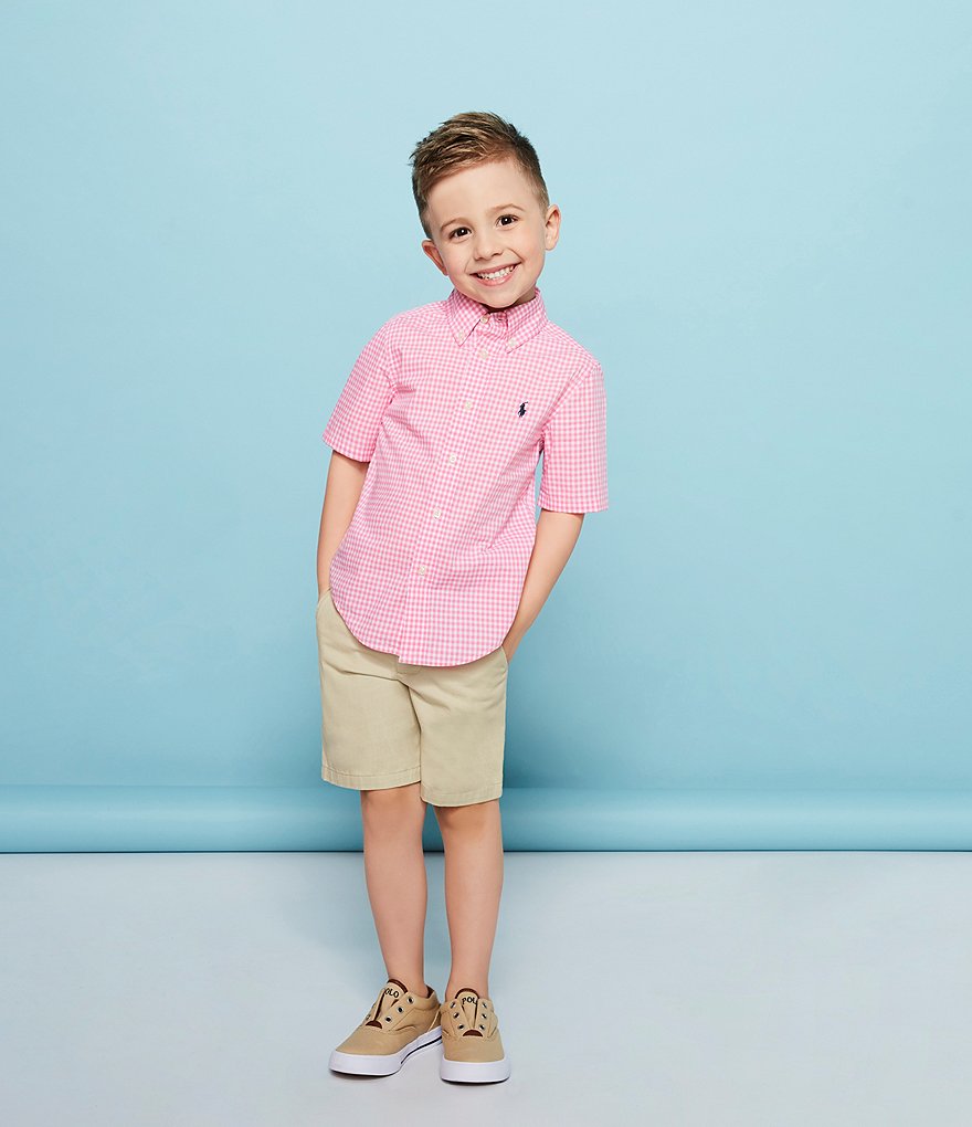 Polo Ralph Lauren Childrenswear Little Boys 2T-7 Flat Front Chino Shorts