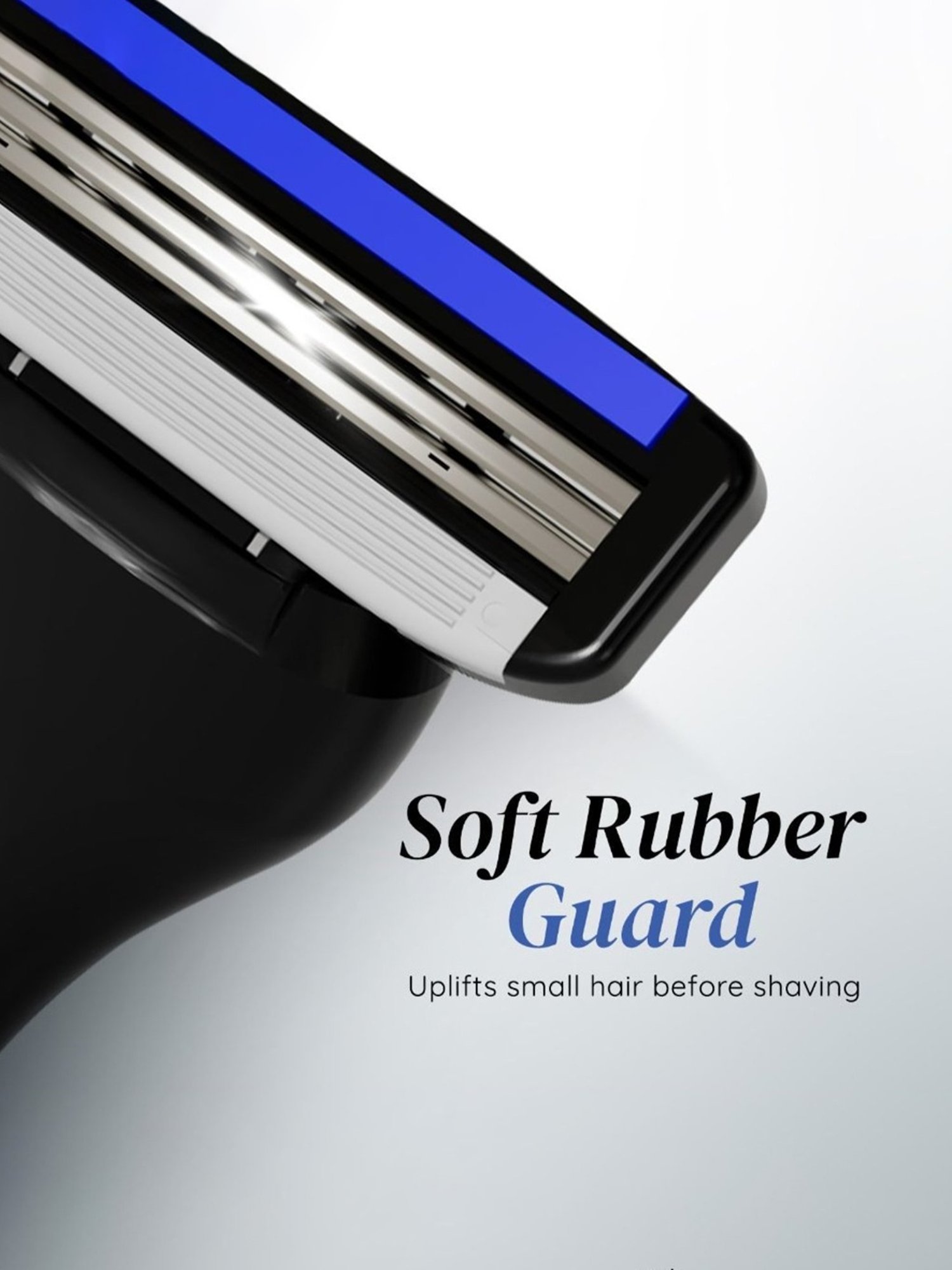 LetsShave Pro 3 Shaving Razor for Men (Blue)