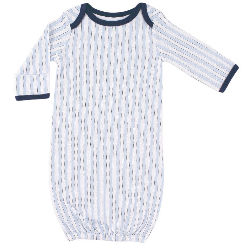 Luvable Friends Baby Boy Cotton Gowns, Train, 0-6 Months