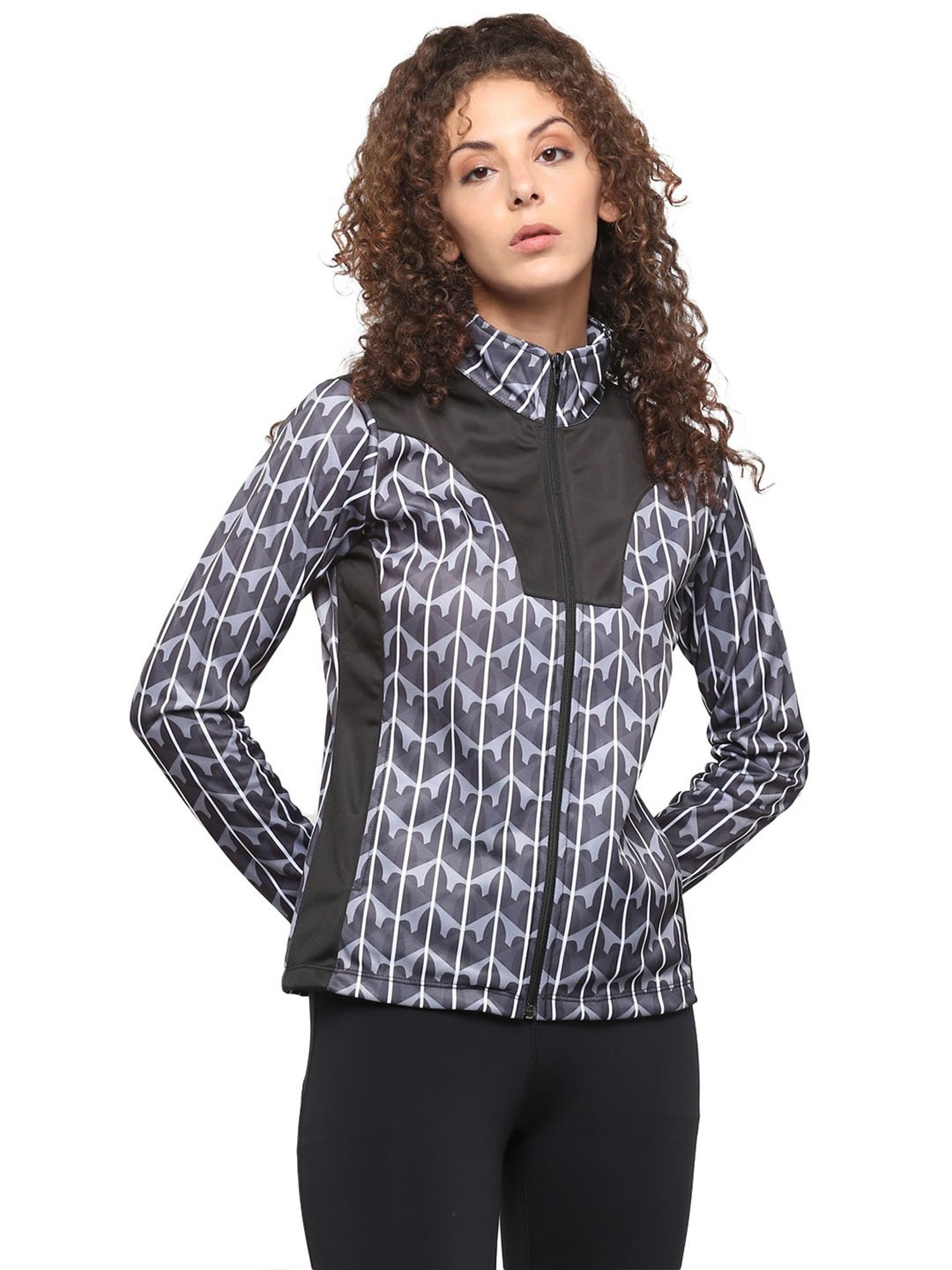 OFF LIMITS Black & Grey Printed Jacket