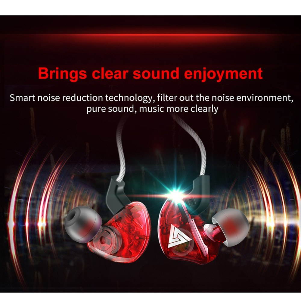 QKZ CK5 Headphones In-ear Wired Headset 3.5mm Jack Headphone Earhook for Smartphone MP3