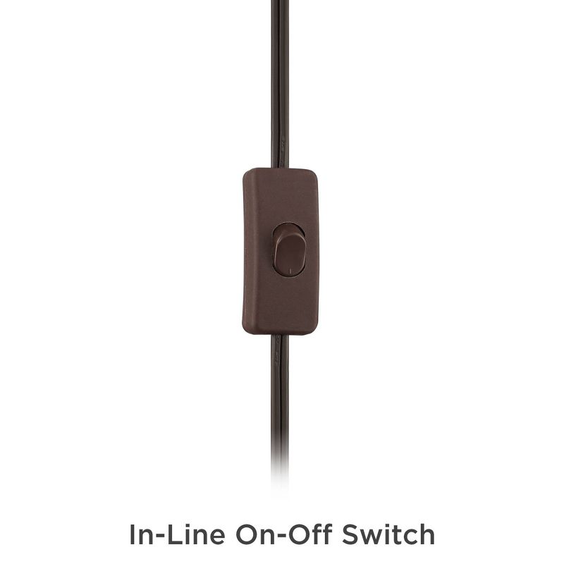 Franklin Iron Works Solano Mica Shade Plug-In Wall Lamps Set of 2